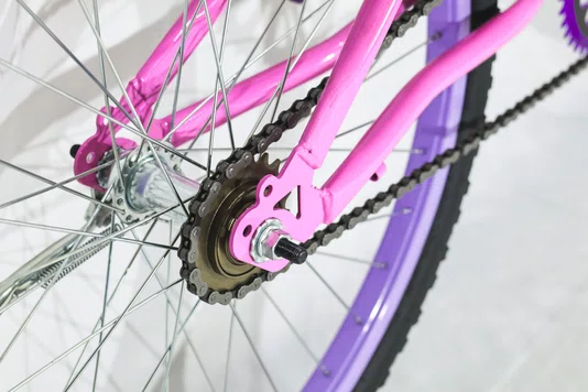 Bicicleta 24 Feminina Rosa Aro Alumínio Lilás