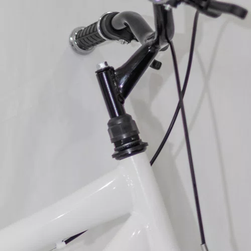 Bicicleta 24 Masculina Branca Aro Alumínio Preto