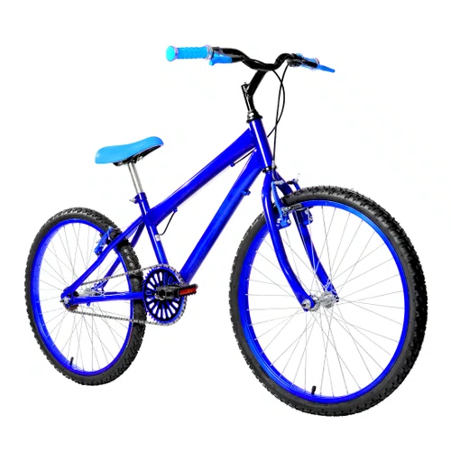 Bicicleta 24 Masculina Azul Aro Alumínio Azul