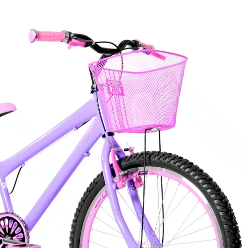 Bicicleta 24 Feminina Lilas Aro Aero Rosa
