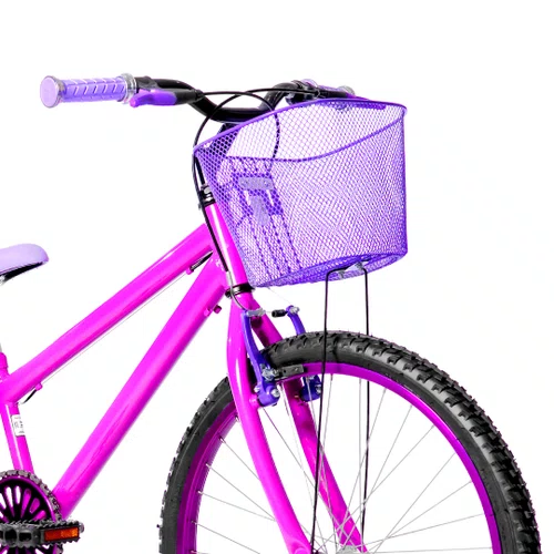 Bicicleta 24 Feminina Pink Aro Alumínio Violeta
