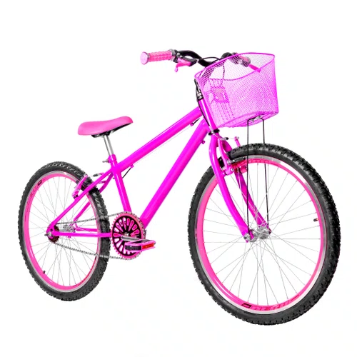 Bicicleta 24 Feminina Pink Aro Aero Pink