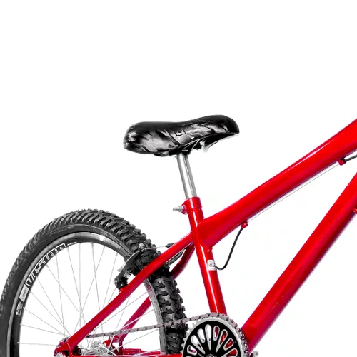 Bicicleta 24 Masculina Vermelha Aro Aero Preto