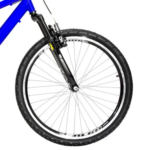 Bicicleta 24 Azul/Preto Full Suspensão Aro Aero Preto