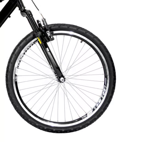 Bicicleta 24 Preta Full Suspensão Aro Aero Preto