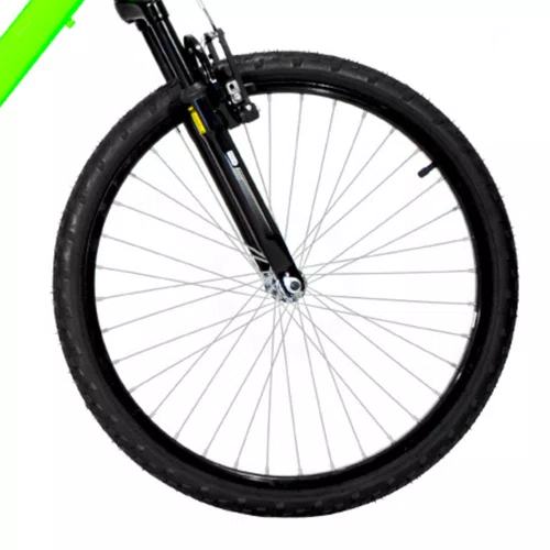 Bicicleta 24 Verde Neon/Preto Full Suspensão Aro Aluminio Preto