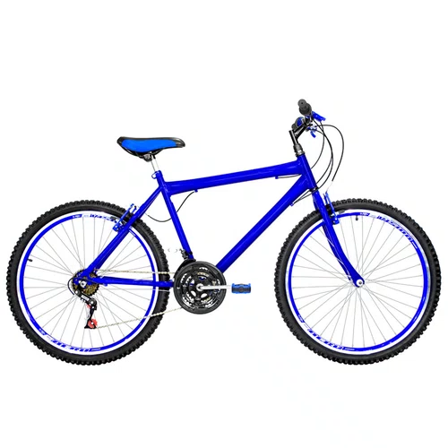 Bicicleta 26 Azul Urbana Aro Aero Azul 18 Marchas
