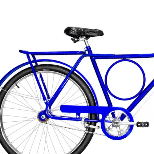 Bicicleta 26 Azul Barra Circular Freio Varão