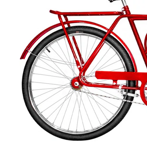 Bicicleta 26 Vermelha Barra Circular Freio Varao