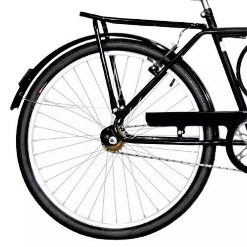 Bicicleta 26 Preta Barra Circular Aro Alumínio