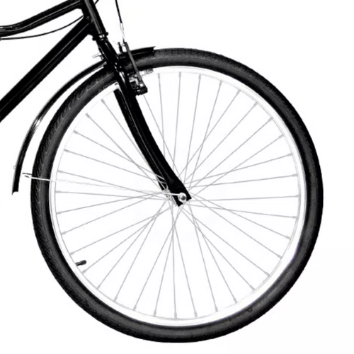 Bicicleta 26 Preta Barra Circular Aro Alumínio