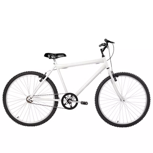 Bicicleta 26 Branca Urbana Aro Alumínio