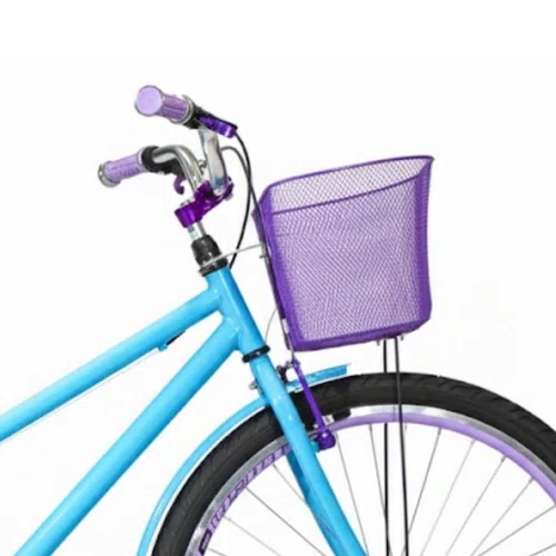 Bicicleta 26 Feminina Azul Claro Poti Aro Aero Lilás