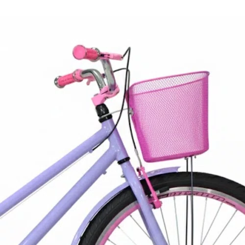 Bicicleta 26 Feminina Lilás Poti Aro Aero Rosa