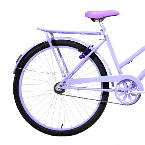 Bicicleta 26 Feminina Lilás Poti Aro Alumínio Lilás