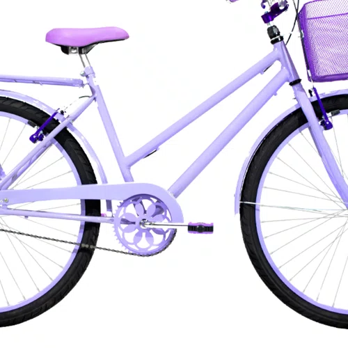 Bicicleta 26 Feminina Lilás Poti Aro Alumínio Lilás