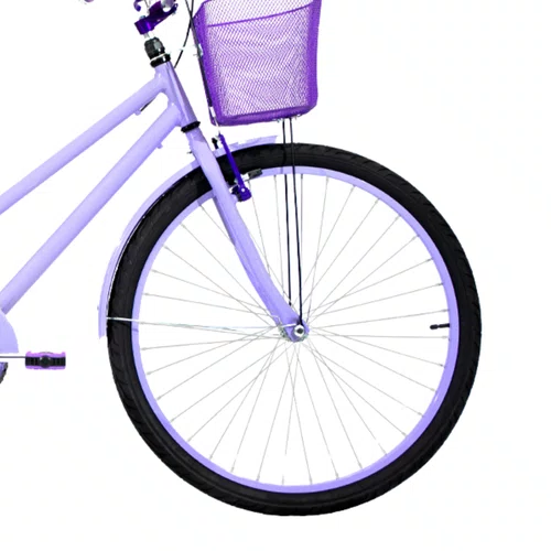Bicicleta 26 Feminina Lilás Poti Aro Alumínio Lilás