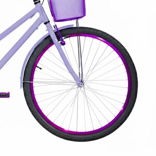 Bicicleta 26 Feminina Lilás Poti Aro Alumínio Violeta