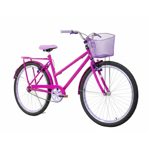 Bicicleta 26 Feminina Pink Poti Aro Aero Lilas