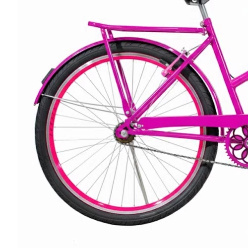 Bicicleta 26 Feminina Pink Poti Aro Aero Pink