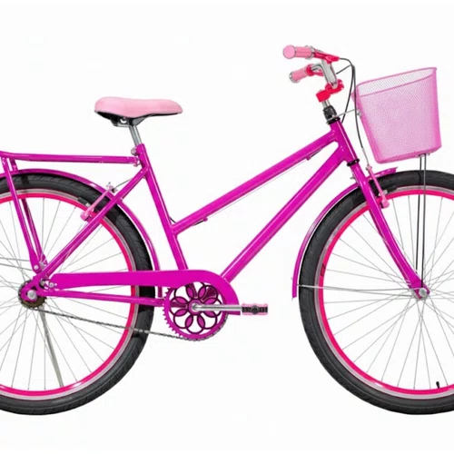 Bicicleta 26 Feminina Pink Poti Aro Aero Pink