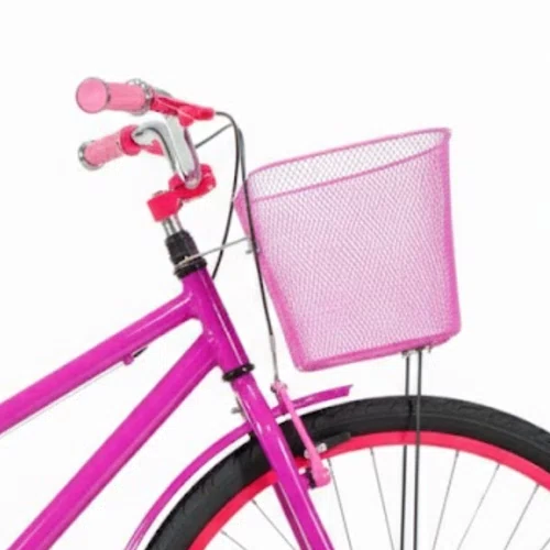Bicicleta 26 Feminina Pink Poti Aro Alumínio Pink