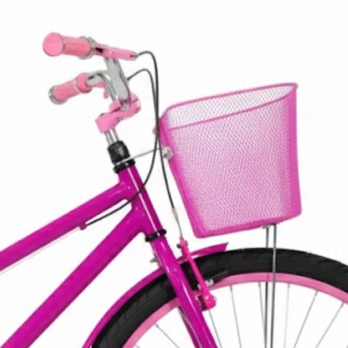 Bicicleta 26 Feminina Pink Poti Aro Alumínio Rosa