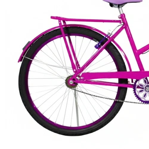 Bicicleta 26 Feminina Pink Poti Aro Alumínio Violeta