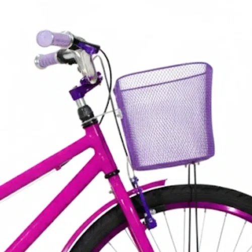 Bicicleta 26 Feminina Pink Poti Aro Alumínio Violeta