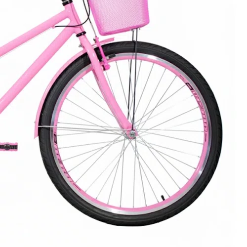 Bicicleta 26 Feminina Rosa Poti Aro Aero Rosa