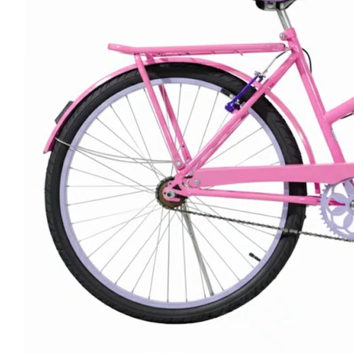 Bicicleta 26 Feminina Rosa Poti Aro Alumínio Lilas