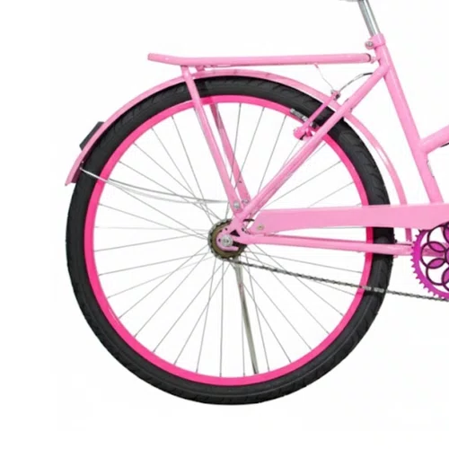 Bicicleta 26 Feminina Rosa Poti Aro Alumínio Pink