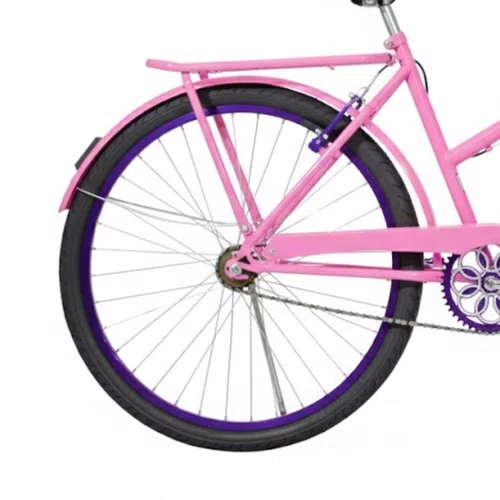Bicicleta 26 Feminina Rosa Poti Aro Alumínio Violeta