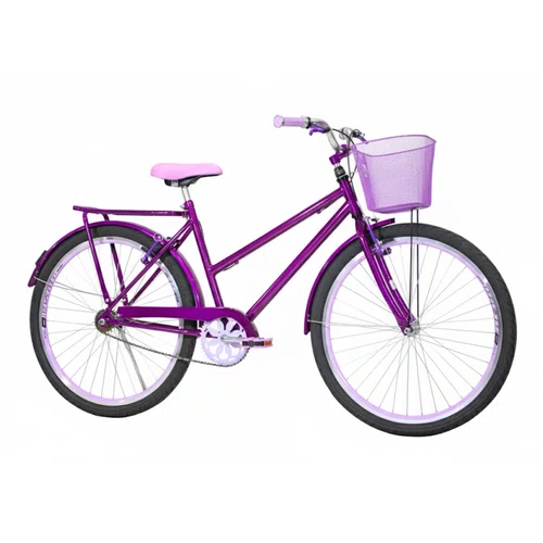 Bicicleta 26 Feminina Violeta Poti Aro Aero Lilas