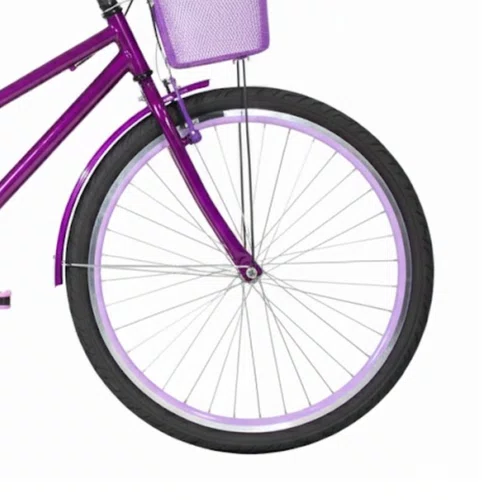 Bicicleta 26 Feminina Violeta Poti Aro Aero Lilas
