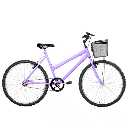 Bicicleta 26 Lilás Urbana Aro Alumínio