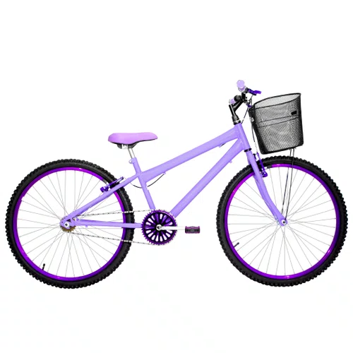 Bicicleta 26 Lilas Urbana Rebaixada Aro Aluminio Violeta