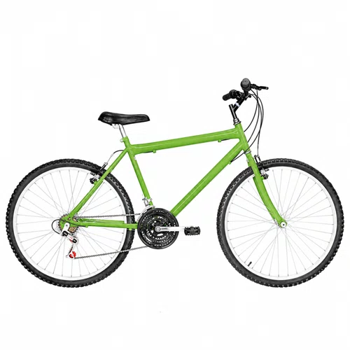 Bicicleta 26 Masculina Verde Claro Urbana Aro Alumínio 18 Marchas