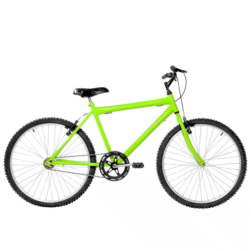 Bicicleta 26 Masculina Verde Claro Urbana Aro Alumínio