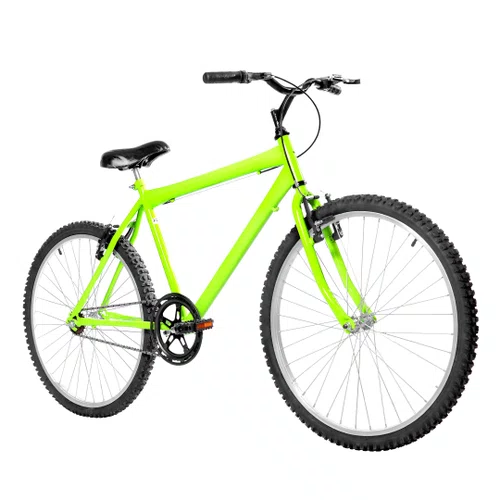 Bicicleta 26 Masculina Verde Claro Urbana Aro Alumínio