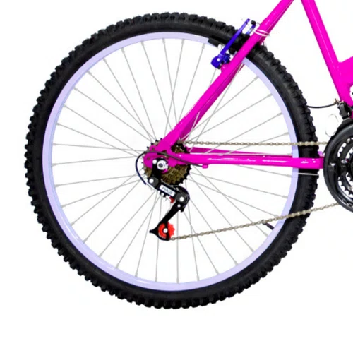Bicicleta 26 Feminina Pink Urbana Aro Alumínio Lilás 18 Marchas