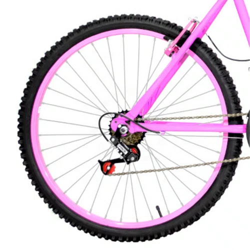 Bicicleta 26 Feminina Rosa Urbana Aro Alumínio Rosa 18 Marchas