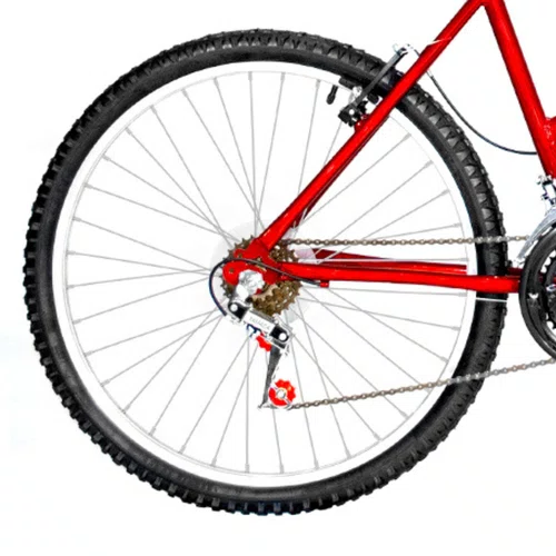 Bicicleta 26 Feminina Vermelha Urbana Aro Alumínio 18 Marchas