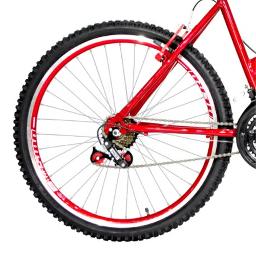 Bicicleta 26 Feminina Vermelha Urbana Aro Aero Vermelha 18 marchas