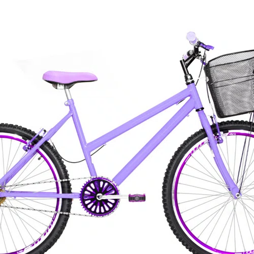 Bicicleta 26 Feminina Lilas Urbana Aro Aero Violeta