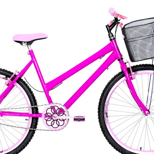 Bicicleta 26 Feminina Pink Urbana Aro Aero Rosa