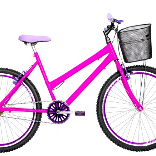 Bicicleta 26 Feminina Pink Urbana Aro Aero Violeta