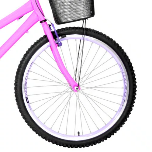 Bicicleta 26 Feminina Rosa Urbana Aro Aero Lilás