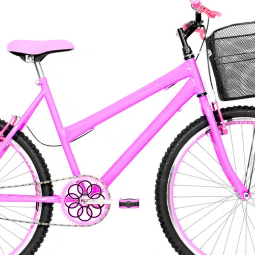 Bicicleta 26 Feminina Rosa Urbana Aro Aero Rosa
