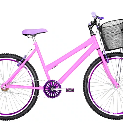 Bicicleta 26 Feminina Rosa Urbana Aro Aero Violeta